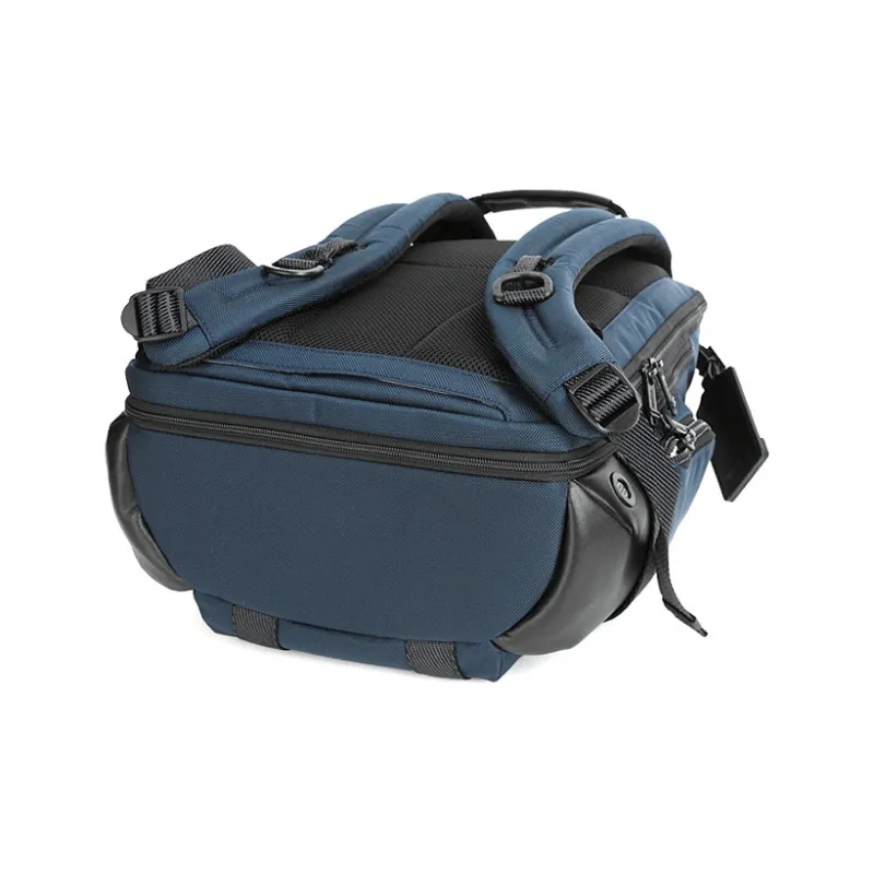 TUMI Elastic Nylon Travel Backpack Men's Navy Blue-4
