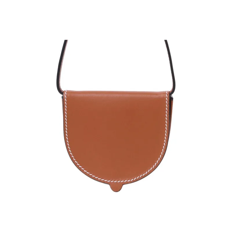 LOEWE Heel Cow Leather Horseshoe Bag, Crossbody Bag, Shoulder Bag Women's Brown-2