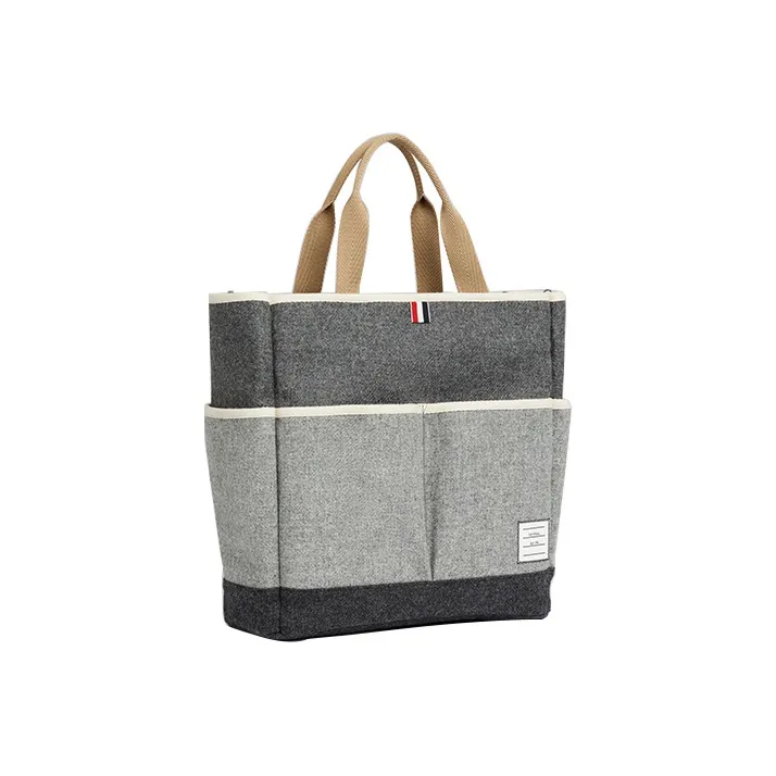THOM BROWNE Shetland Garden Tote Bag-1