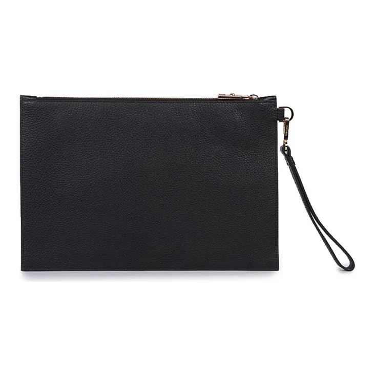 VERSACE Cow Leather Coin Purse, Clutch Regular Men's Black-1