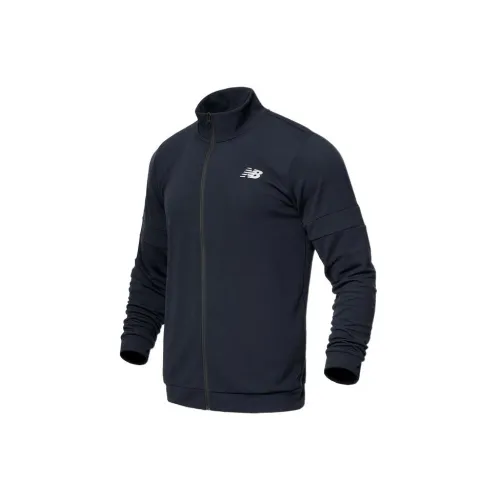 New Balance Jackets Men Navy Blue