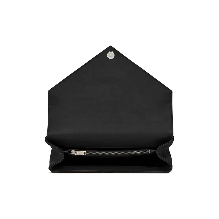 SAINT LAURENT Leather Shoulder Bag, Crossbody Bag, Handbag Tubas Women's Black-4