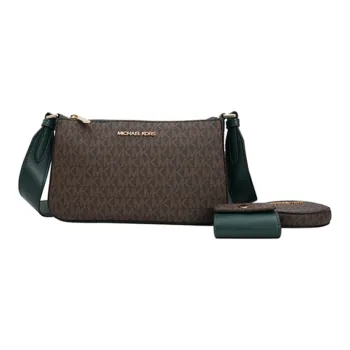MICHAEL KORS MICHAEL KORS Handbag Collection Jet Set PVC Portable Crossbody Bag Shoulder Bag Women's Brown & Green