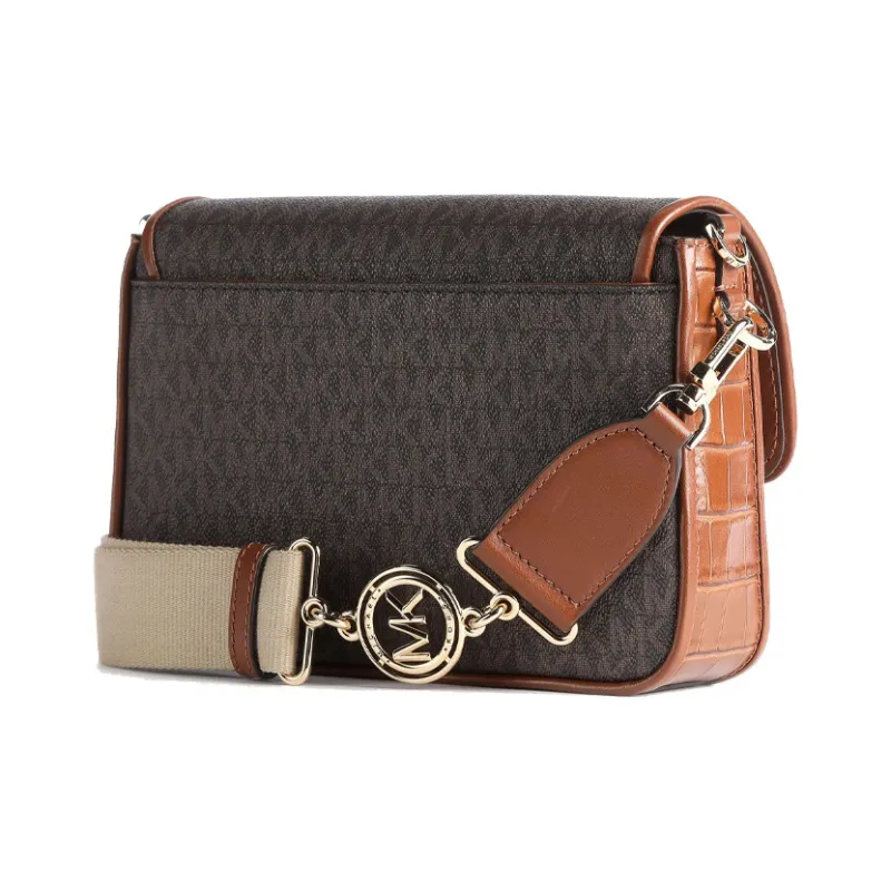 MICHAEL KORS Bradshaw Leather Shoulder Bag, Crossbody Bag Women's Chestnut-1