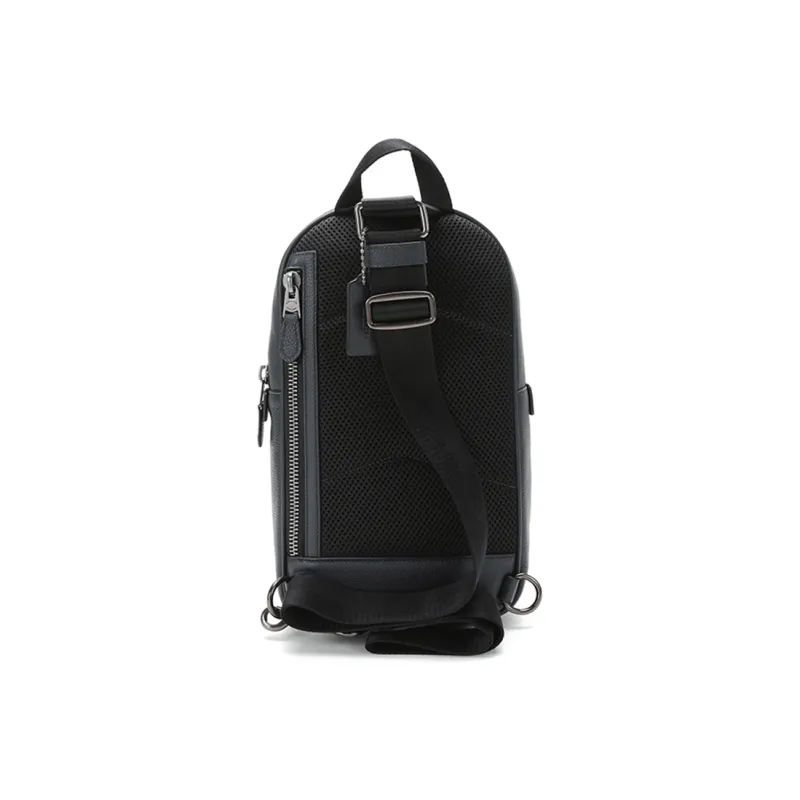 COACH Metropolitan Leather One Shoulder Crossbody Sling Bags Small Size Men's Midnight Navy-3