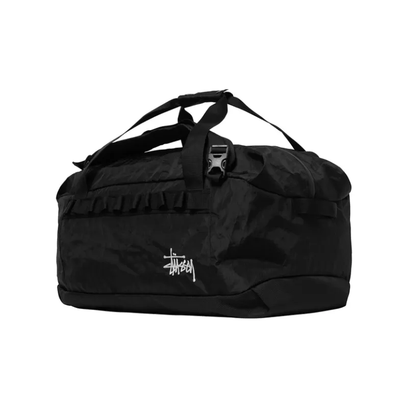 Stussy Nylon Fabric Travel Bag Handbag Regular Unisex Black/White-1