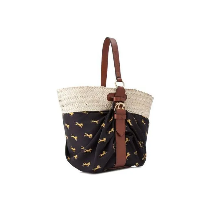 Chloe Raffia Tote Bag, Shopping Bag, Shoulder Bag, Handbag Women's Multicolor-2