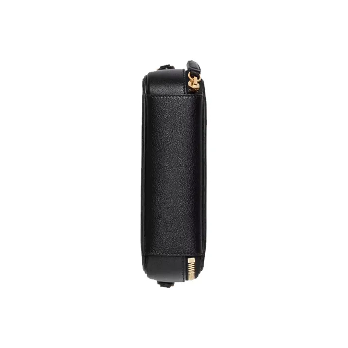 GUCCI Leather Cell Phone Pouch Handbag Shoulder Bag Crossbody Bag Small Size Women's Black-6