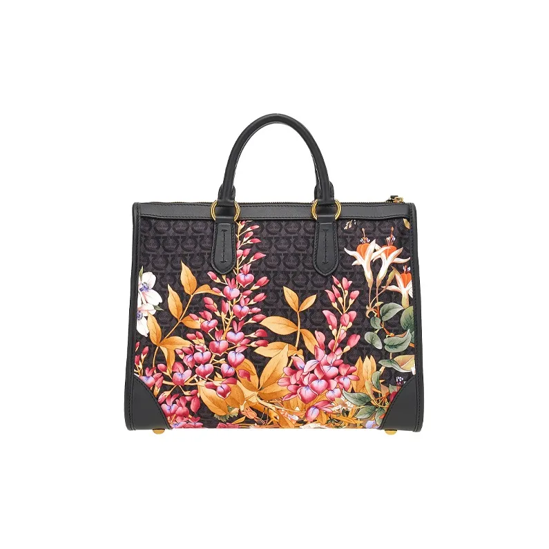 FERRAGAMO Cow Leather Handbag Medium Size Women's Multicolor-2