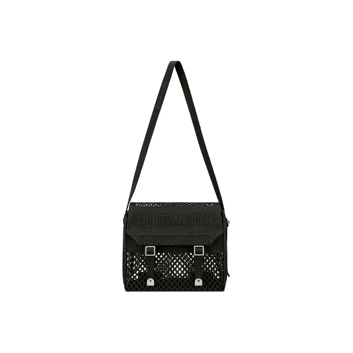 DIOR Canvas Messenger Bag Shoulder Bag Crossbody Bag Regular Women's Black-2
