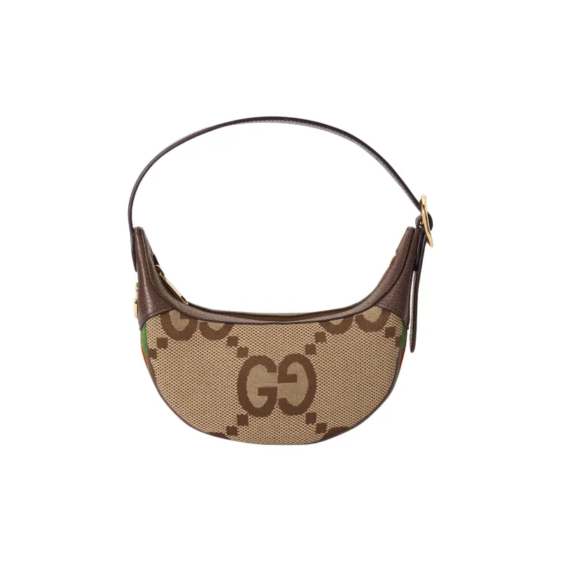 GUCCI Ophidia Canvas With Leather Shoulder Bag, Handbag, Shoulder Bag Women's-0