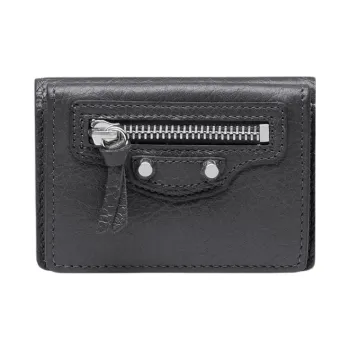 Balenciaga Sheepskin Wallet Women's Gray