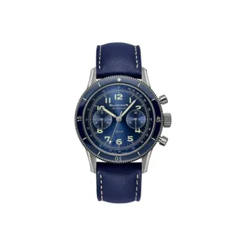 BLANCPAIN AIR COMMAND Automatic Mechanical Movement Men's Watches Watch 42.5mm Blue Dial Genuine Leather Strap