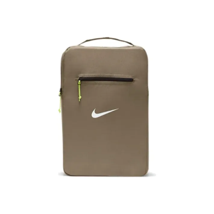 Nike Fabric Shoe Box Bag Clutch Handbag Regular Unisex Tan-0