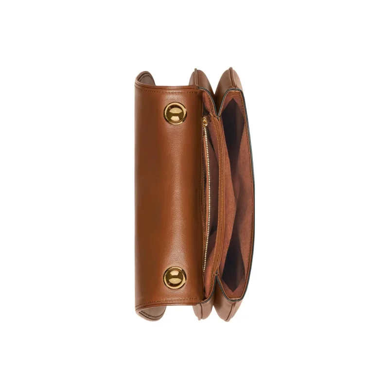 GUCCI Blondie Leather Saddle Bag Handbag, Shoulder Bag Medium Size Women's Brown-5
