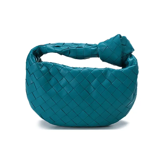 Bottega Veneta JODIE Leather Handbag Mini Women's Water Duck Blue-3