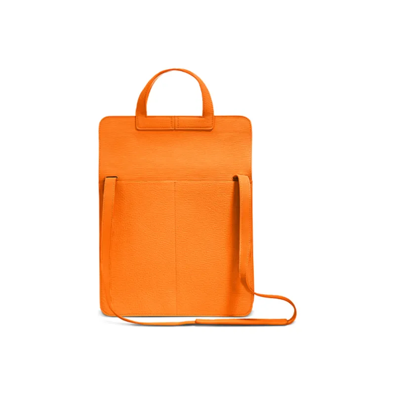 TUPLUS Top Grain Cow Leather Tofu Bag Commuter Bag Laptop Bag Handbag Medium Size Women's Multicolor-19