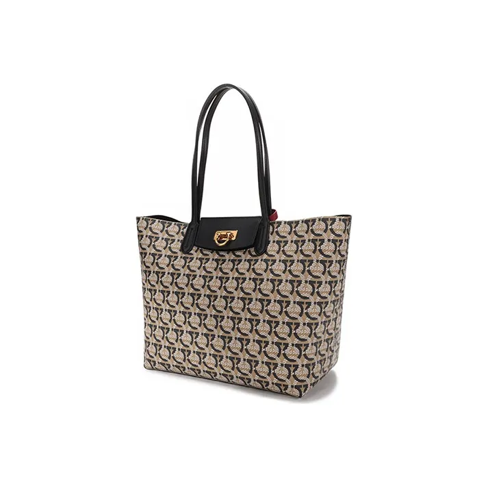 FERRAGAMO Coated Canvas Shoulder Bag Regular Women's Multicolor-2