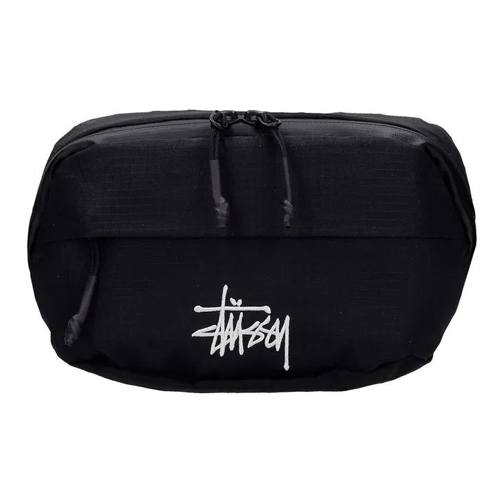 Stussy Nylon Crossbody Bags Fanny Pack Regular Unisex Black-0