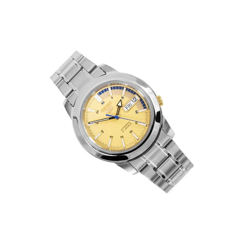 SEIKO SEIKO5 Collection Automatic Mechanical Movement Watch Men's Watches Yellow Watch Dial SNKK29K1-3