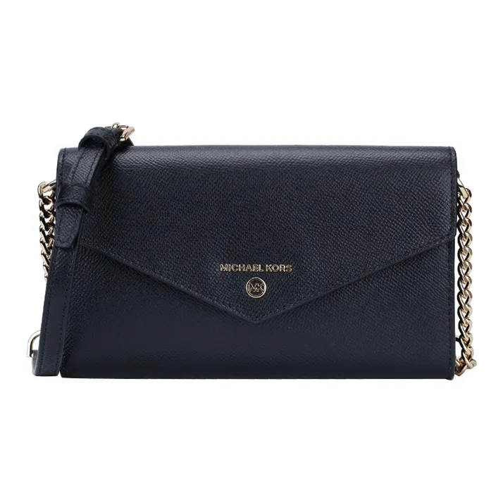 MICHAEL KORS Jet Set Charm Cow Leather Small Square Bag, Crossbody Bag, Shoulder Bag Women's Black-0