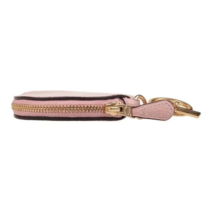 COACH X Disney Leather Round Bag Coin Purse Women's Pink & White-2