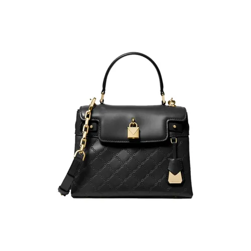 MICHAEL KORS MICHAEL KORS Luggage Collection Leather Shoulder Bag Handbag Crossbody Bag Medium Size Women's Black