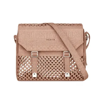 DIOR DiorCamp Cotton Shoulder Bag Crossbody Bag Regular Women's Nude Pink