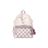 Checkerboard Purple+Coin Purse