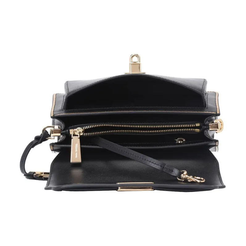 MICHAEL KORS Leather Crossbody Bag Shoulder Bag Women's Black-3