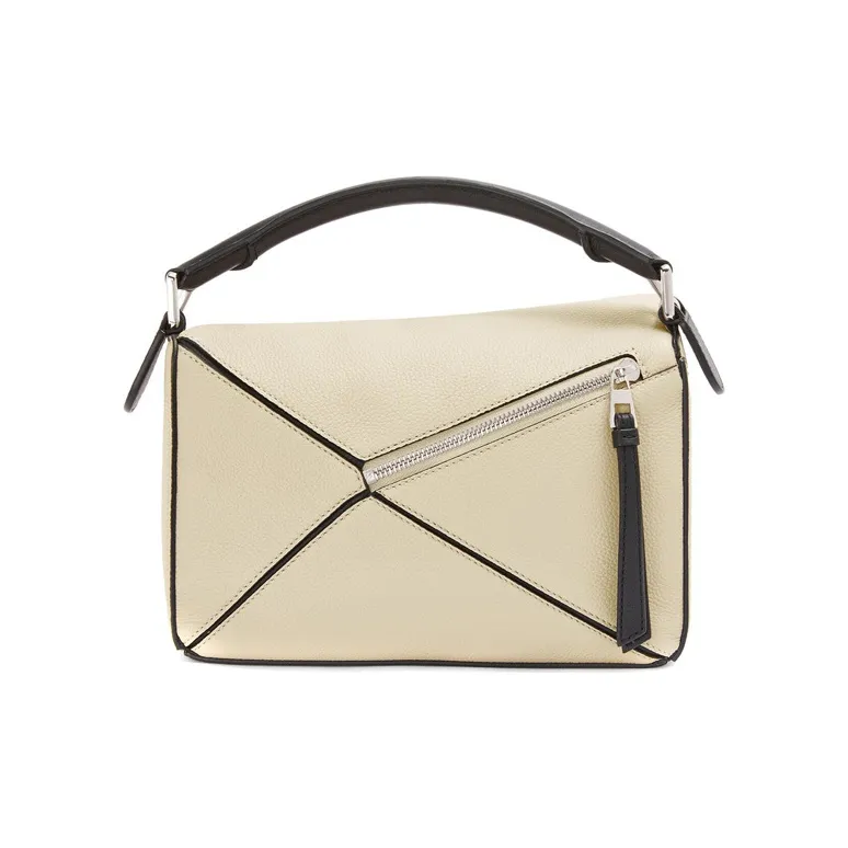 LOEWE Puzzle Calfskin Shoulder Bags Sling Bag Fanny Pack Women's Light Oat-2