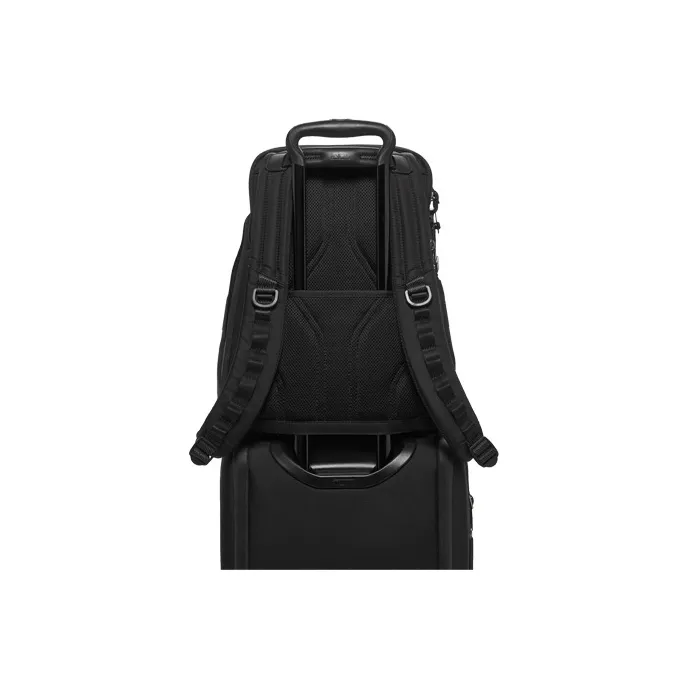 TUMI Alpha Bravo Elastic Nylon Backpack Regular Men's Black-4
