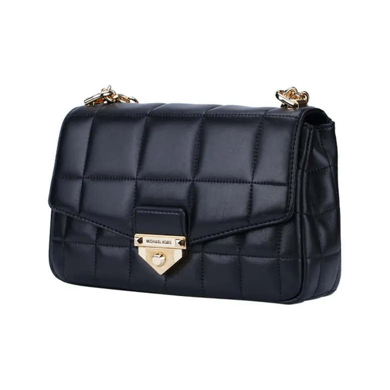 MICHAEL KORS Sheepskin Shoulder Bag Large Size Women's Black-1