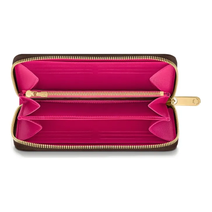 LOUIS VUITTON Zippy Wallet Monogram Vivienne Fuchsia Pink-3