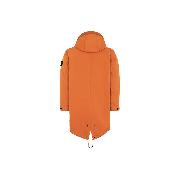 STONE ISLAND Parka Coats Unisex Orange-3