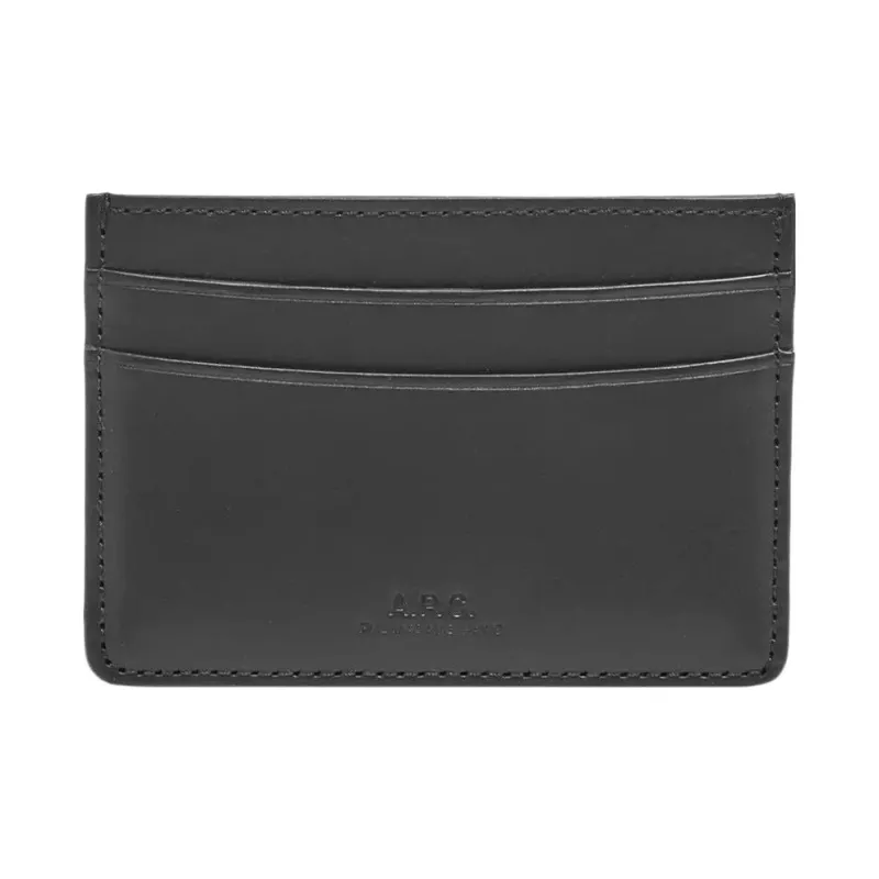 A.P.C . André Logo Embossed Cardholder-0