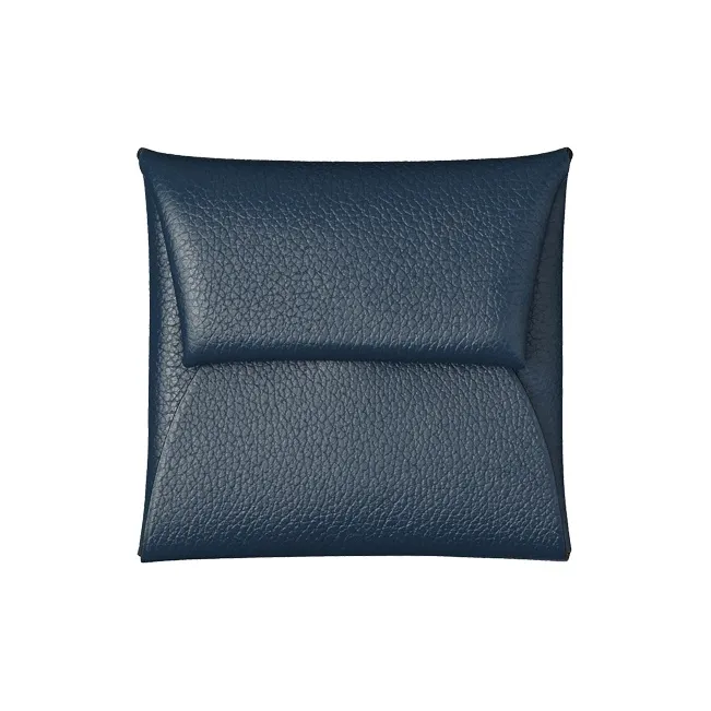 HERMES Bastia Epsom Calfskin Wallet Women's Malta Blue-0
