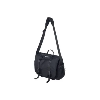 MostwantedLab Nylon With Polyester Backpack Shoulder Bag Crossbody Bag Handbag Regular Unisex Black