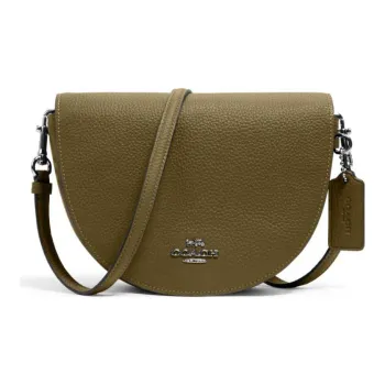 COACH Ellen Leather Saddle Bag Shoulder Bag Crossbody Bag Small Size Women's Jasper