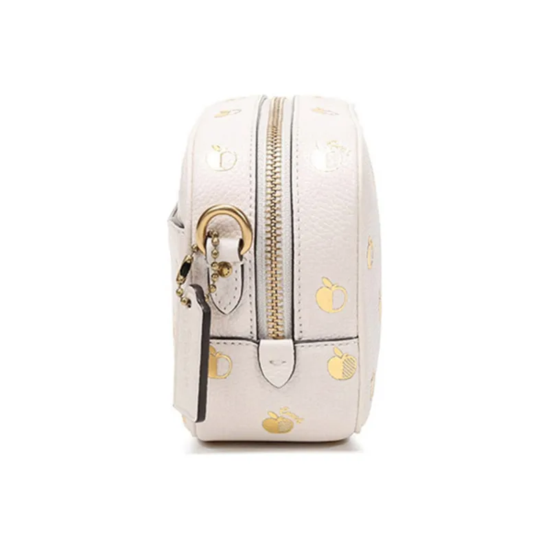 COACH Camera Leather Camera Bags Crossbody Bag Shoulder Bag Women's Chalk White-2