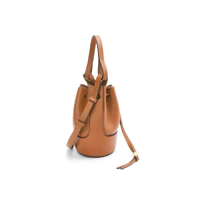 LOEWE Balloon NAPPA Cow Leather Balloon Bag, Bucket Bag, Handbag, Shoulder Bag, Crossbody Bag Mini Women's Brown-2