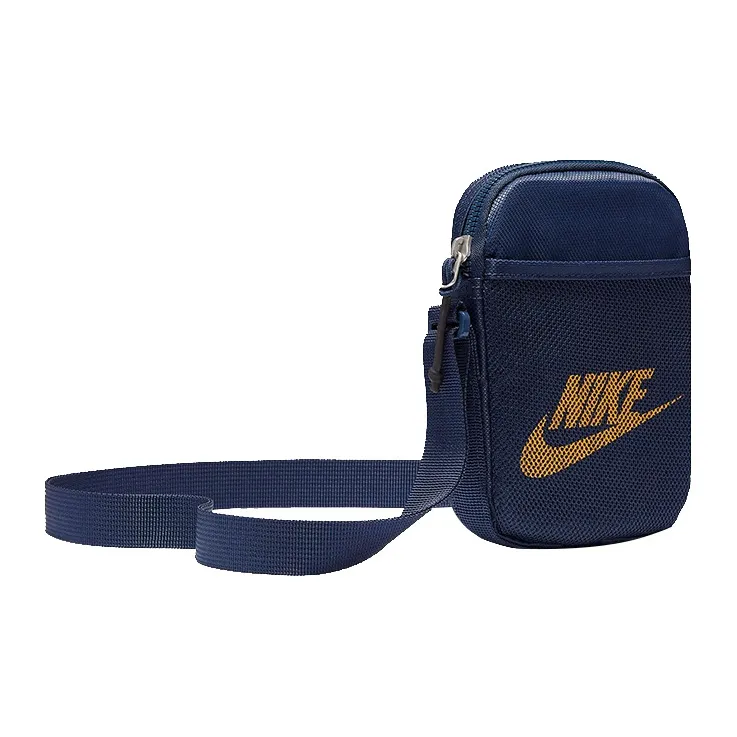 Nike Heritage Polyester Shoulder Bag Crossbody Bag Regular Unisex Navy Blue-3