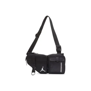 Jordan Polyurethane Crossbody Bag Sling Bag Fanny Pack Regular Unisex Black