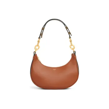 CELINE Smooth Cow Leather Handbag Shoulder Bag Crossbody Bag Handbag Medium Size Women's Tawny