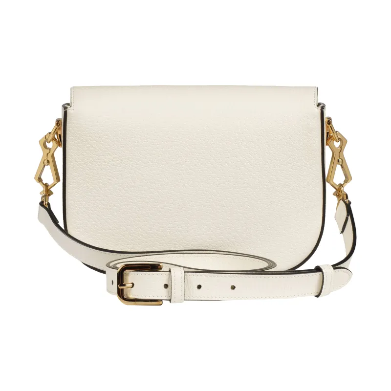 GUCCI Adidas Collaboration Horsebit 1955 Leather Shoulder Bag, Crossbody Bag Mini Unisex White-4
