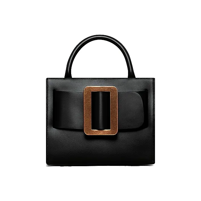 BOYY Calfskin Soft Leather Shoulder Bag Crossbody Bag Handbag Women's Black-0