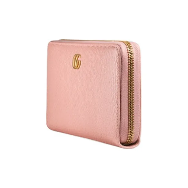 GUCCI Marmont Leather Wallet Regular Women's Pink/Candy Color-1