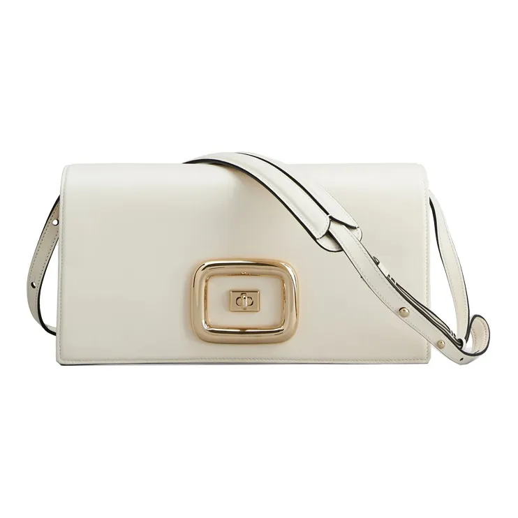 Roger Vivier Leather Crossbody Bag Shoulder Bag Women's White-0
