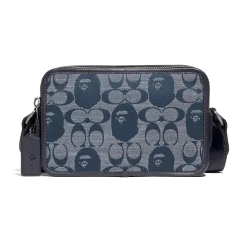 Bape Black X COACH Box Crossbody Bags