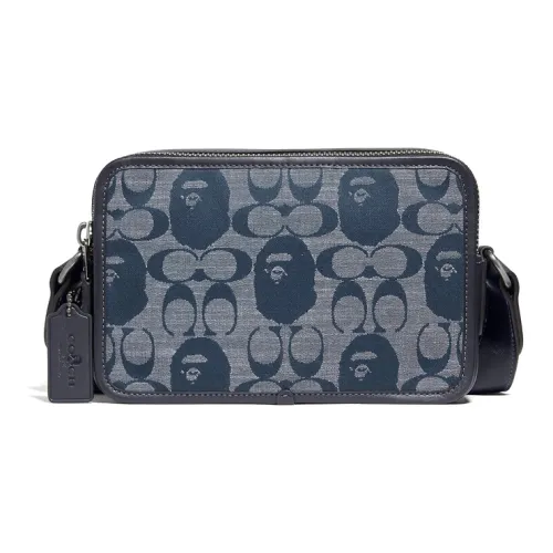 Bape Black X COACH BOX CROSSBODY Crossbody Bags